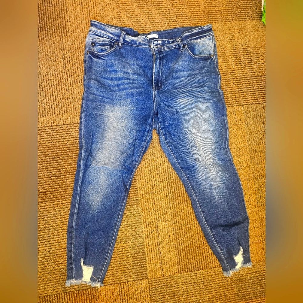 KanCan Blue Distressed Women Jeans